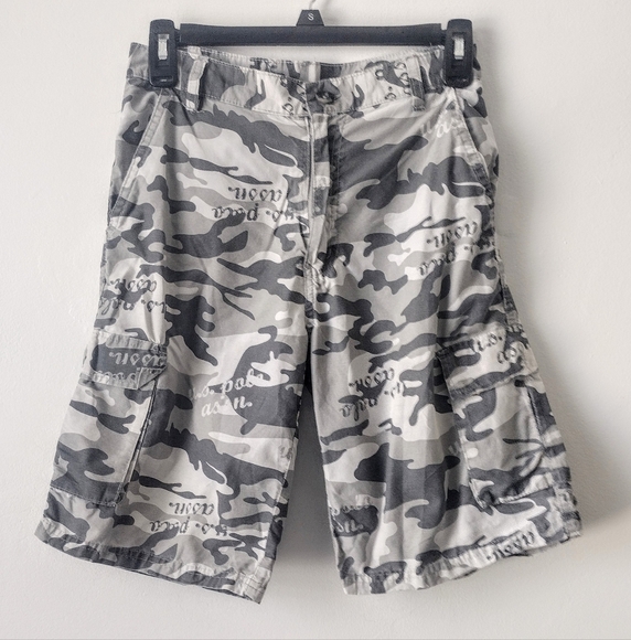U.S. Polo Assn. Other - U.S. Polo Assn Boys Grey Camouflage Cargo Shorts Size 14